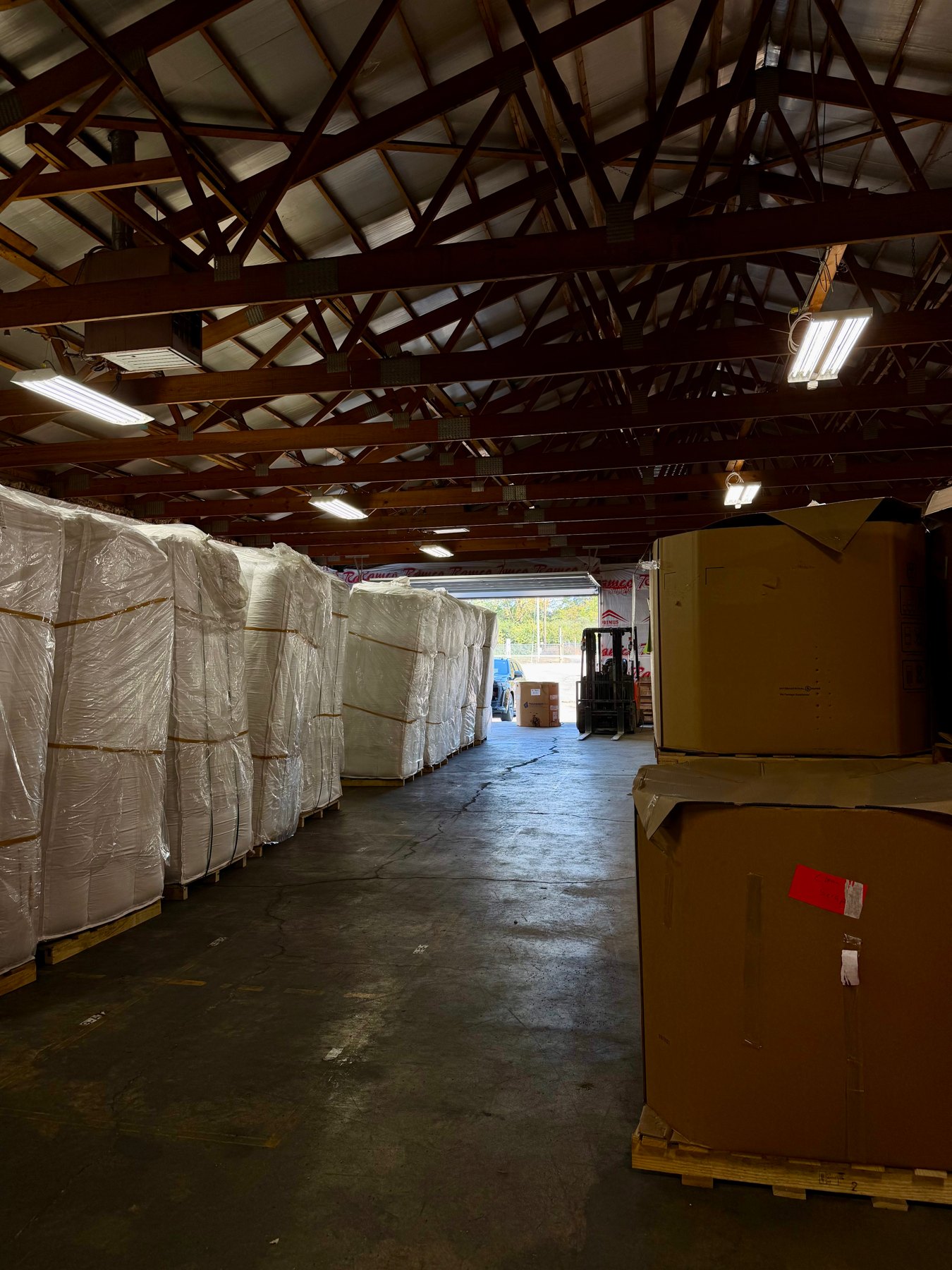 Inventory stored inside the H&H Group warehouse